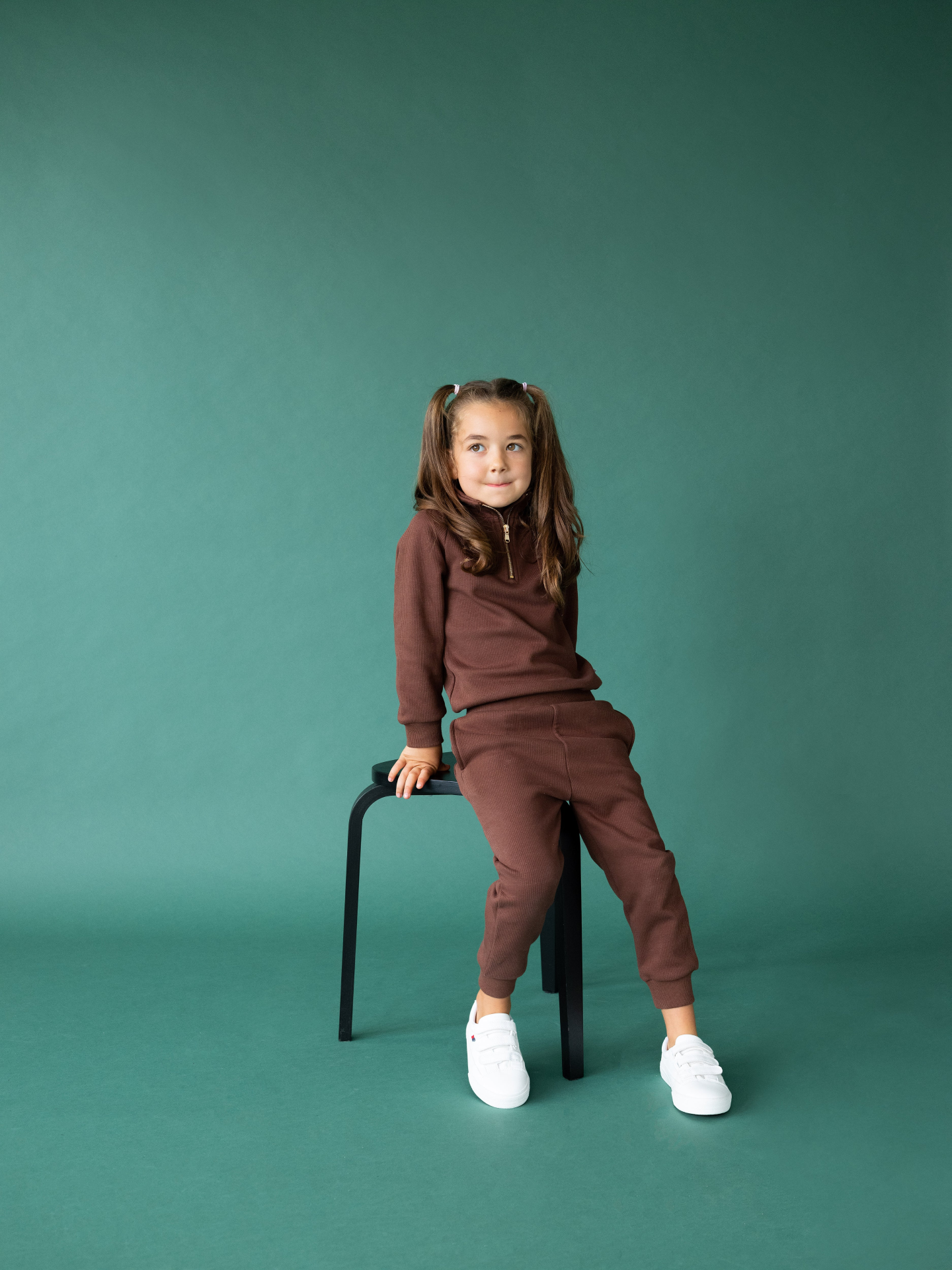 Walnut Ribbed Cotton Fleece Tracksuit Sizes 1-2Y 2-3Y 3-4Y 4-5Y 5-6Y 6-7Y 7-8Y 8-9Y