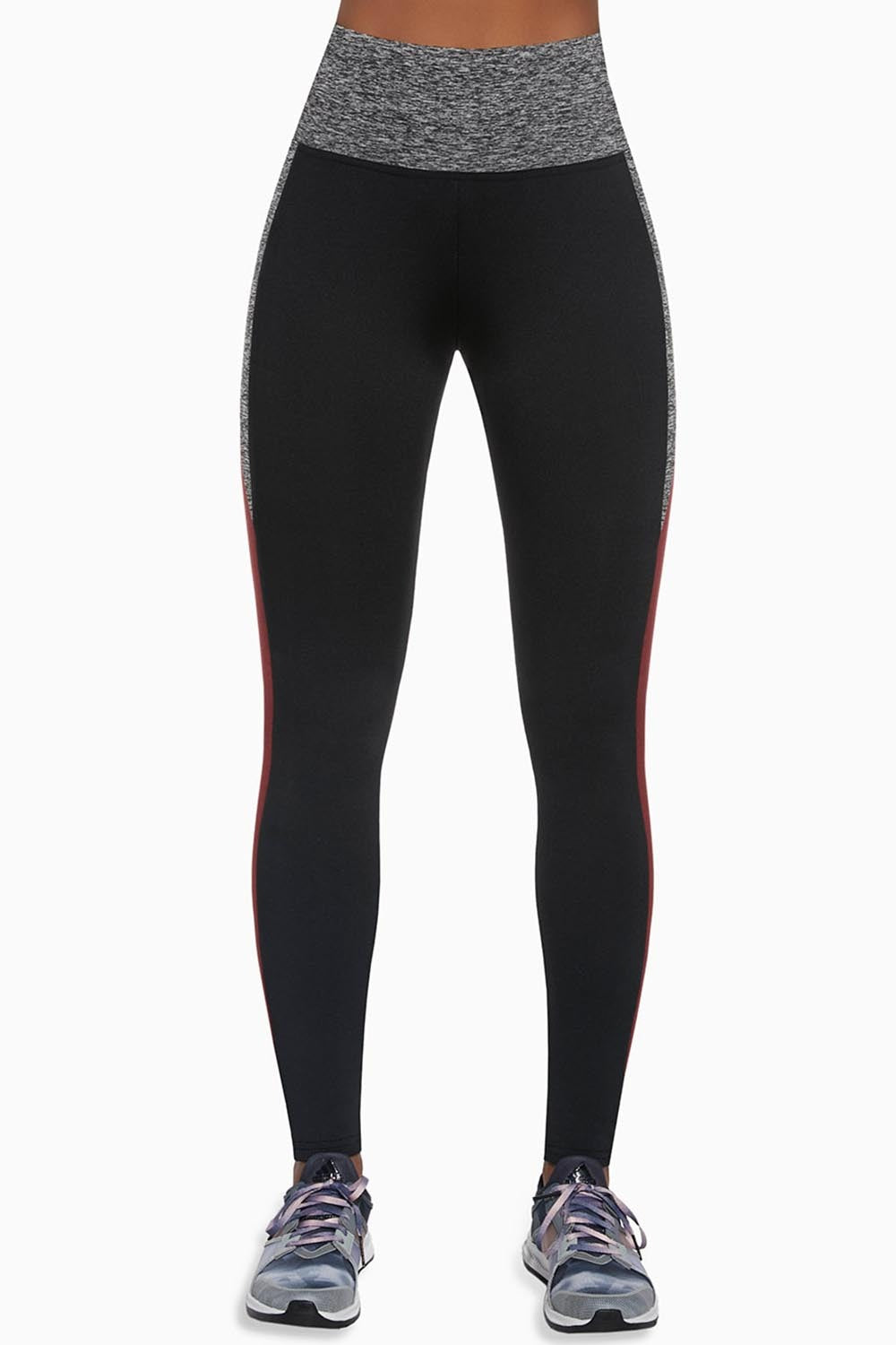 black -  Long leggings model 125950 Bas Bleu