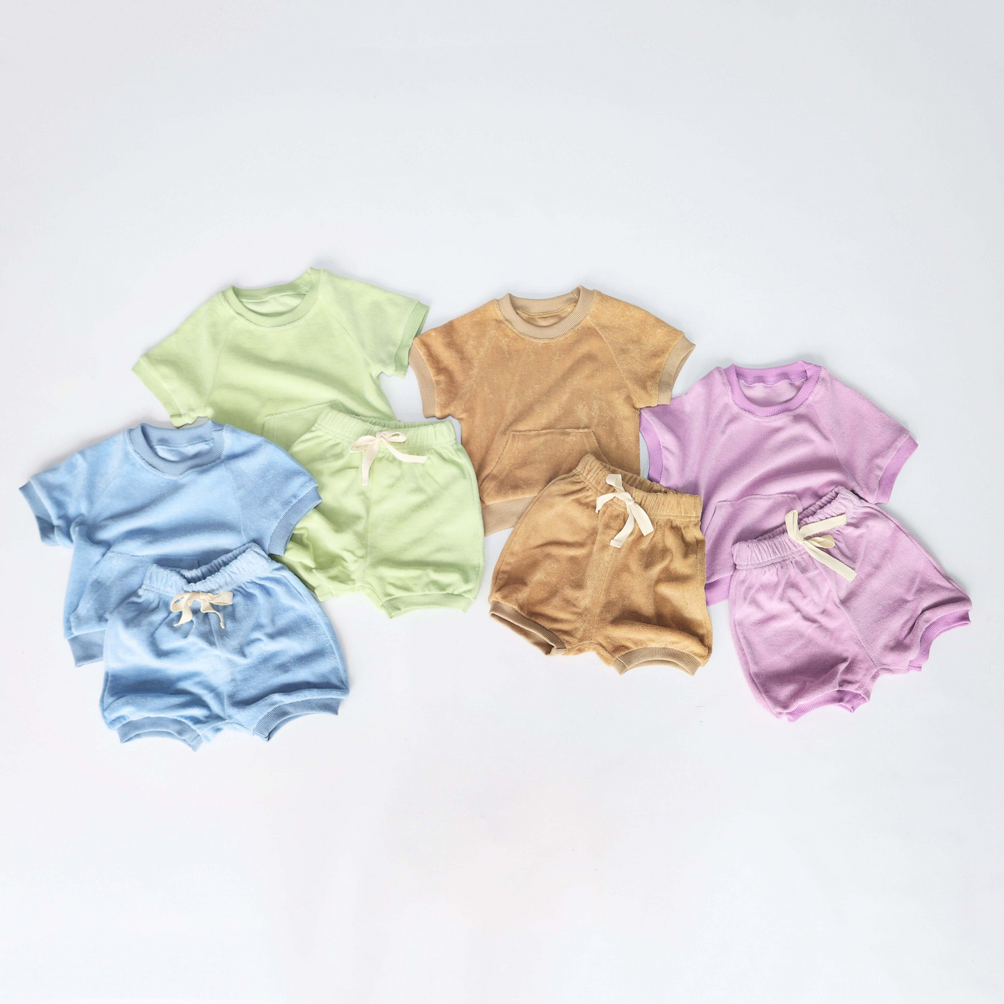 Sky Blue The Neutral Children Shorts Outfit Sizes 6-12M 1-2Y 2-3Y 3-4Y 4-5Y 5-6Y 6-7Y