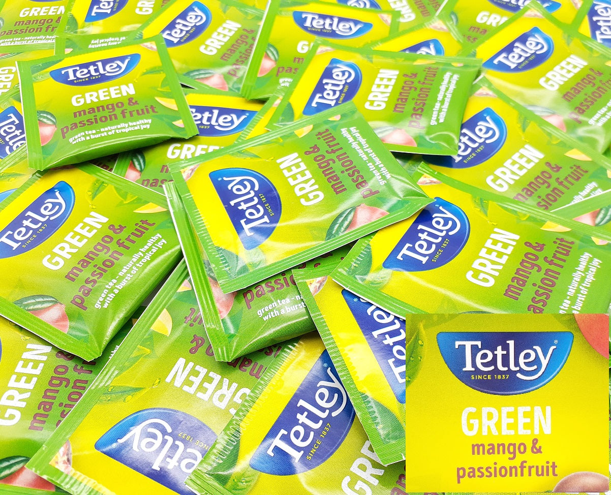 Tetley Tea Bags Individual Enveloped Sachets Tagged Classic Flavoured Selections