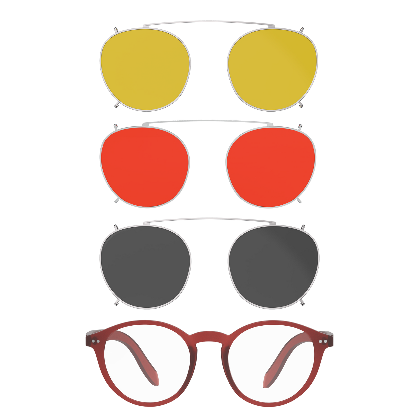 Lennon Blue Light Glasses - Heavy Duty Lens (red)