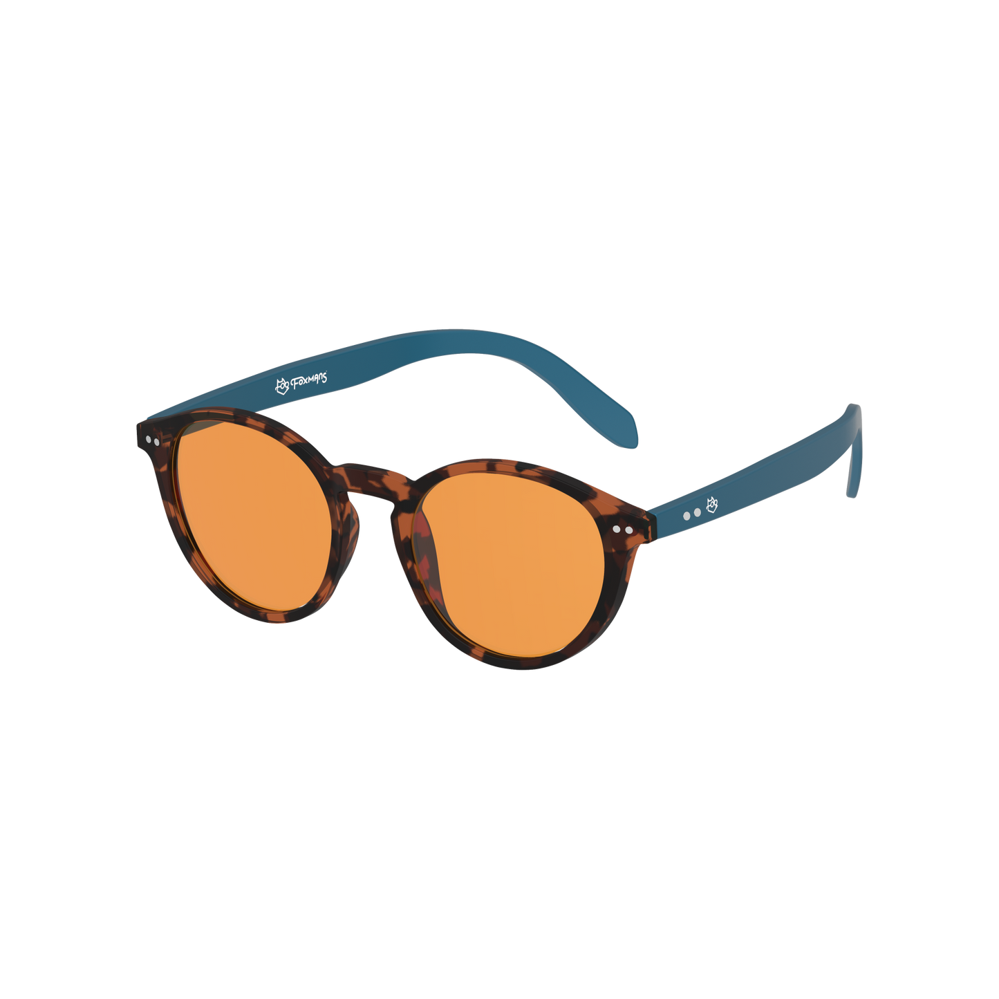 Lennon Blue Light Glasses - Heavy Duty Lens (blue arm)