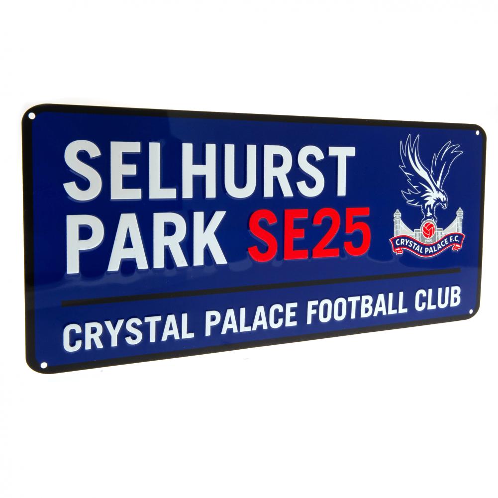 Crystal Palace FC Street Sign BL 40 x 18cm Garden Man Cave Gift Official Merch