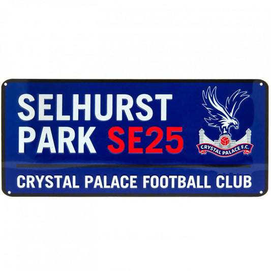 Crystal Palace FC Street Sign BL 40 x 18cm Garden Man Cave Gift Official Merch