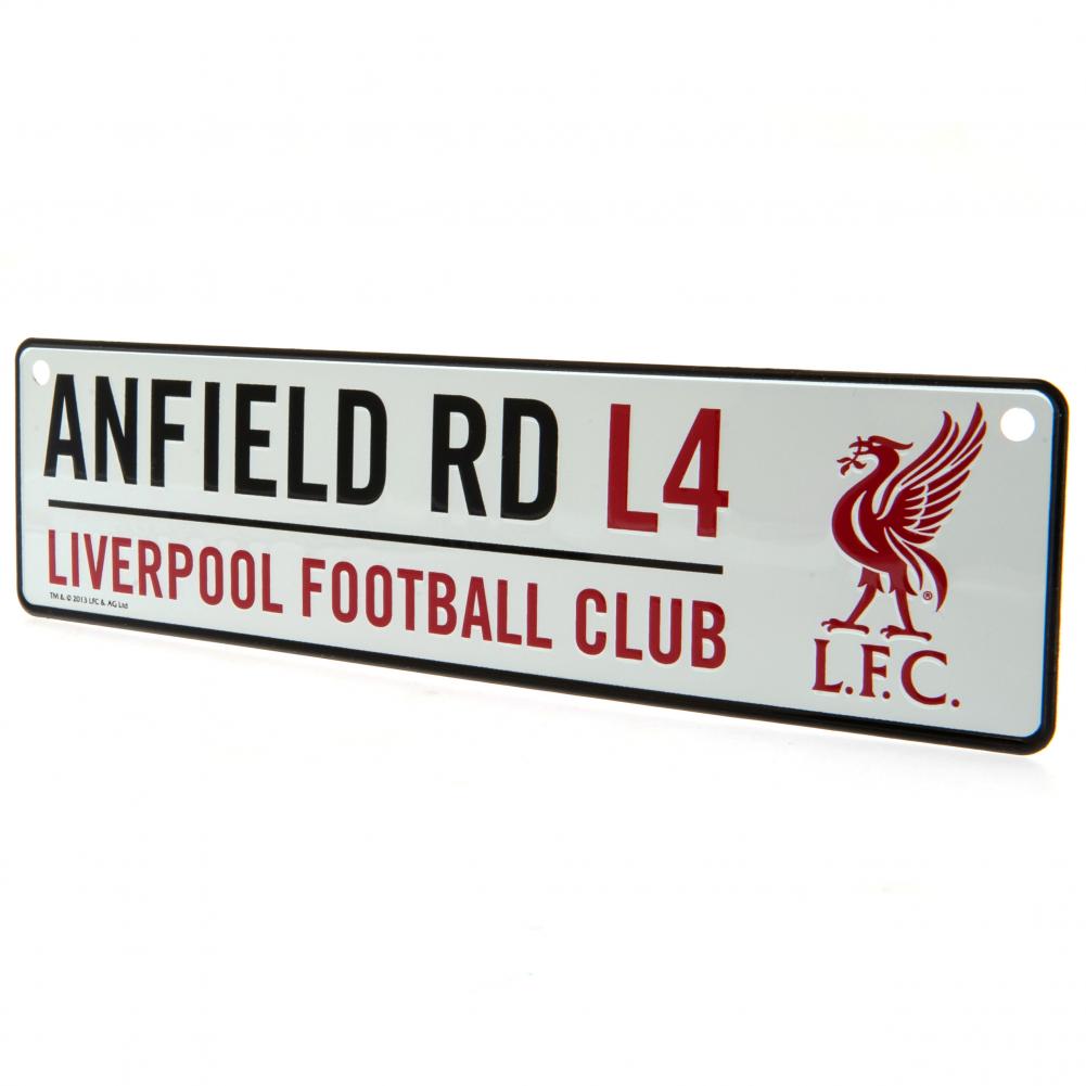 Liverpool FC Metal Window Sign 26cm x 7cm Official Merchandise Great Gift Idea