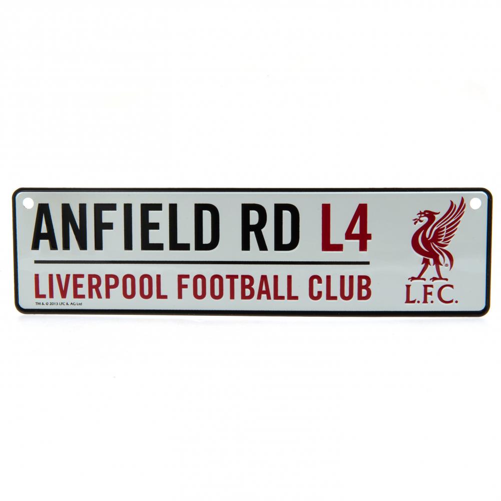 Liverpool FC Metal Window Sign 26cm x 7cm Official Merchandise Great Gift Idea