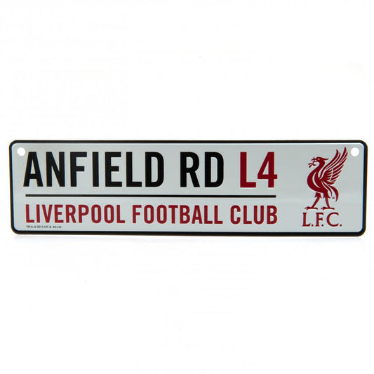 Liverpool FC Metal Window Sign 26cm x 7cm Official Merchandise Great Gift Idea