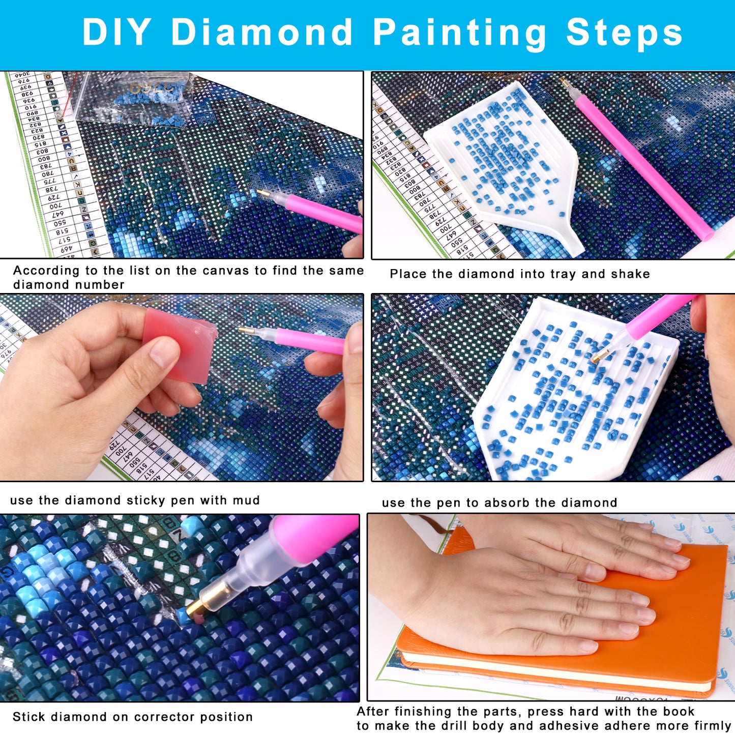 Diamond Painting Photo Custom Private Personal Custom Wedding Parents Gift - Starry Sky