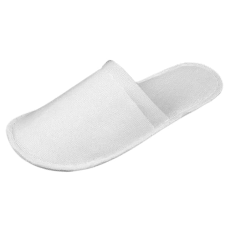 Disposable Spa Hotel Guest Slippers Closed Toe Terry Toweling Shoes UK STOCKS