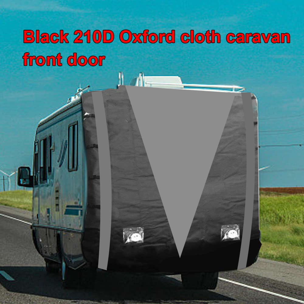 210D Caravan Front Towing Protector Covers Towing Cover Protector Universal Shield Guard - Black + Gray210D Caravan Front Towing Protector Covers Towing Cover Protector Universal Shield Guard - Black + Gray