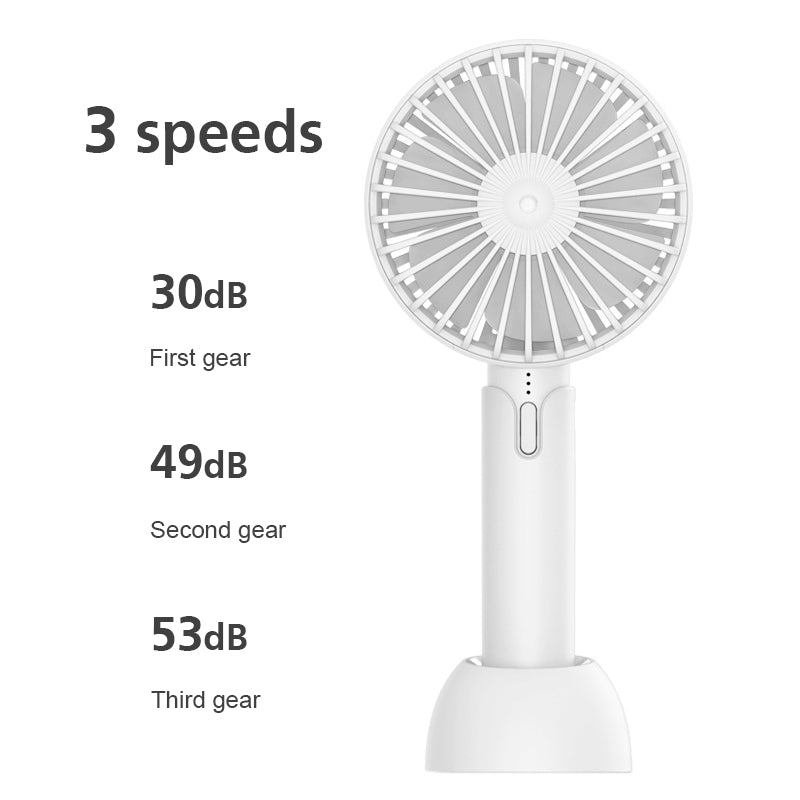 Mini Hand-held Fan Portable Desktop Fan Summer Cooler Cooling USB Rechargeable