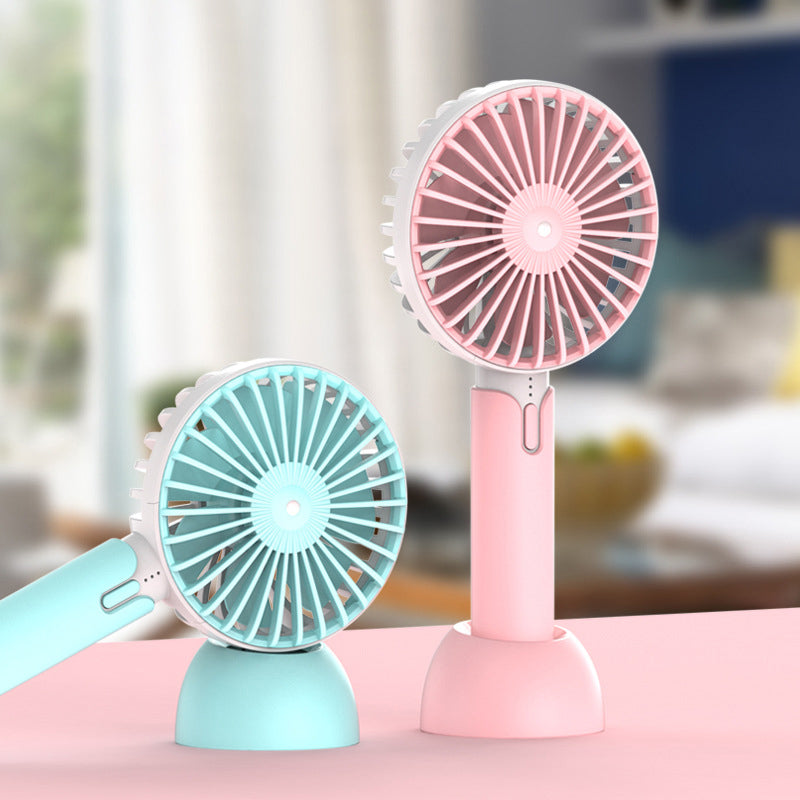 Mini Hand-held Fan Portable Desktop Fan Summer Cooler Cooling USB Rechargeable