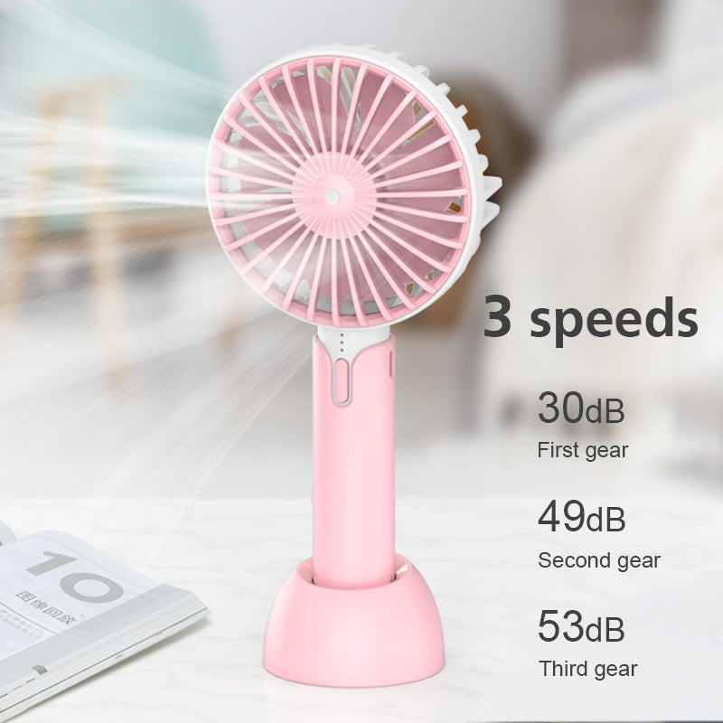 Mini Hand-held Fan Portable Desktop Fan Summer Cooler Cooling USB Rechargeable