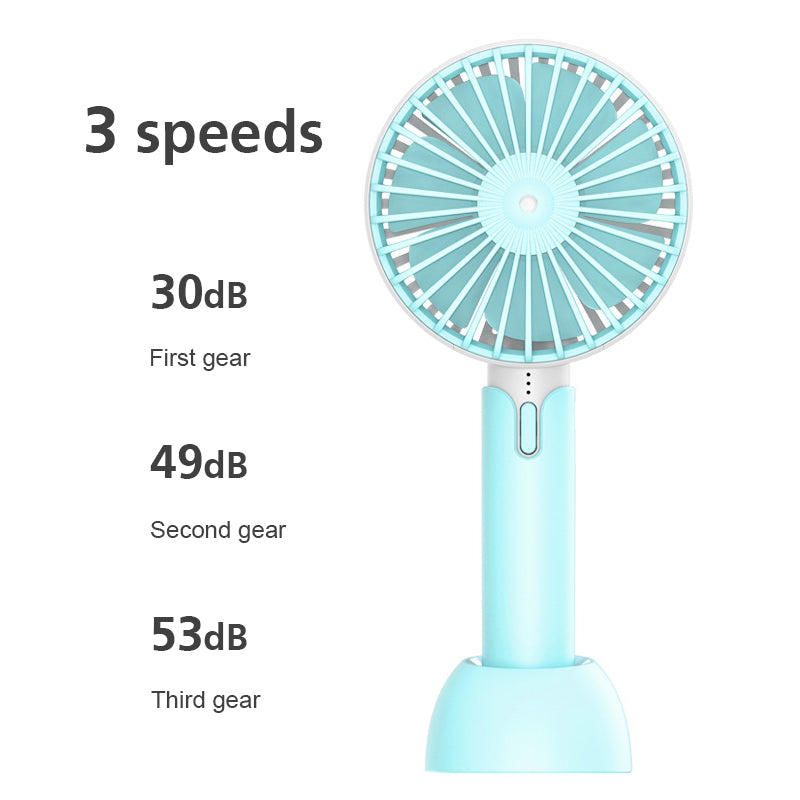 Mini Hand-held Fan Portable Desktop Fan Summer Cooler Cooling USB Rechargeable