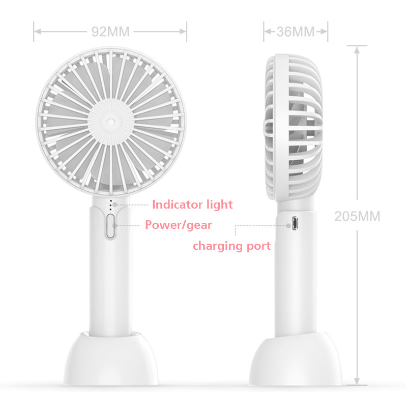 Mini Hand-held Fan Portable Desktop Fan Summer Cooler Cooling USB Rechargeable