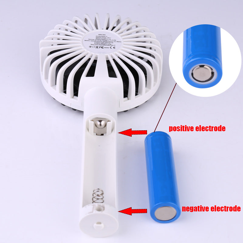 Mini Hand-held Fan Portable Desktop Fan Summer Cooler Cooling USB Rechargeable