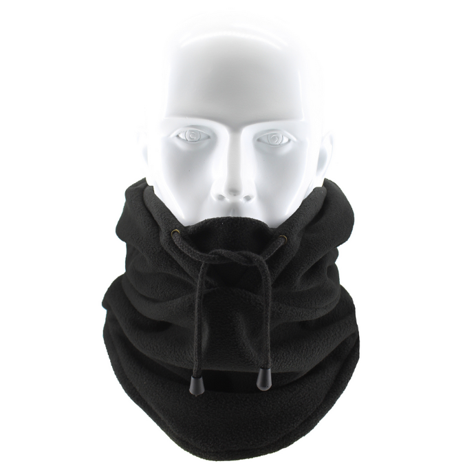 Thermal Balaclava Face Mask Outdoor Sports Mask Hood Hat for Women Men - Black