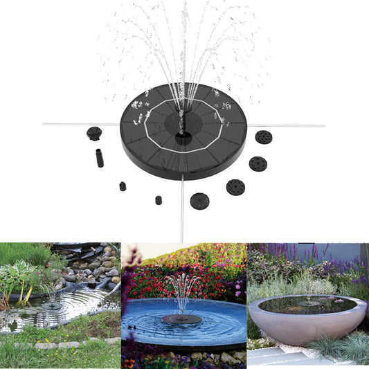 Solar Powered Water Pump Battery Water Fountain for Bird Bath Garden Pond Fish Tank