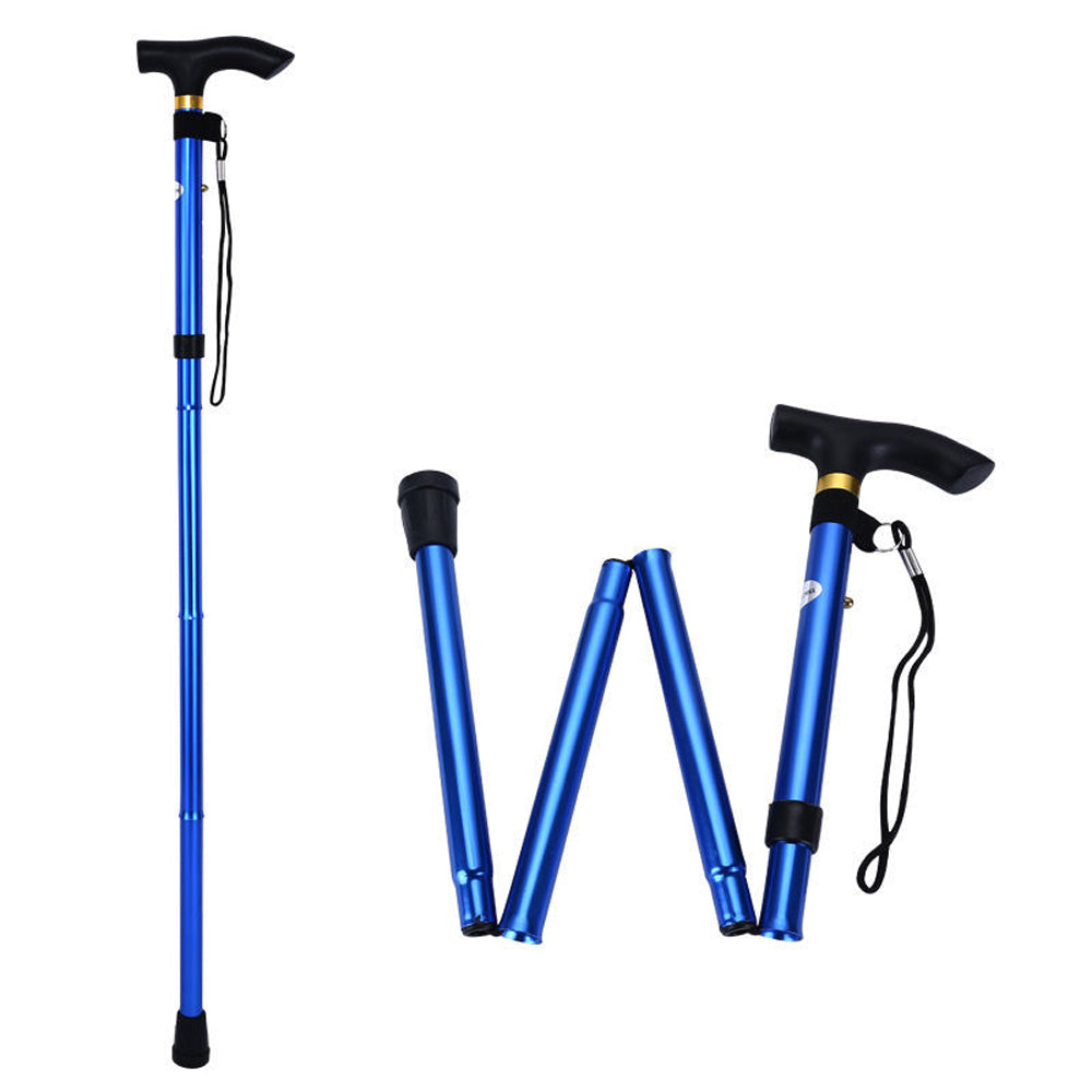 Easy Folding Lightweight Adjustable Walking Stick for Elderly Men Women