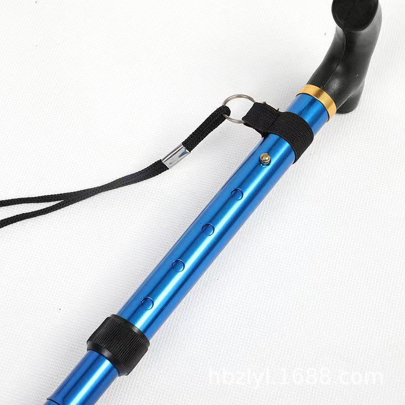 Easy Folding Lightweight Adjustable Walking Stick for Elderly Men Women