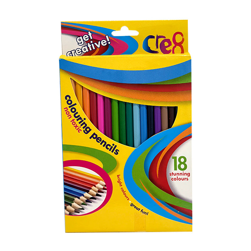 Colouring Pencils Easy Erase Colouring Pencils - 18 Colours