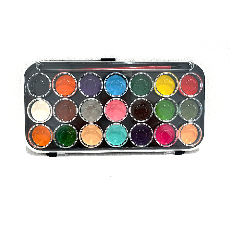 Assorted Colours Paint Set 21 Colours Paint Set with Brush