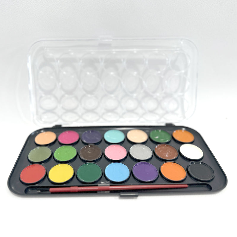 Assorted Colours Paint Set 21 Colours Paint Set with Brush