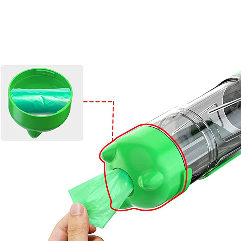 300 ml Pet Dog Water Bottle Portable Drinking Water Dispenser with Poo bags