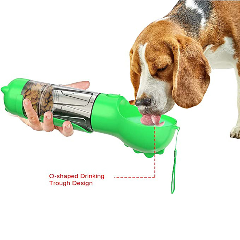 300 ml Pet Dog Water Bottle Portable Drinking Water Dispenser with Poo bags