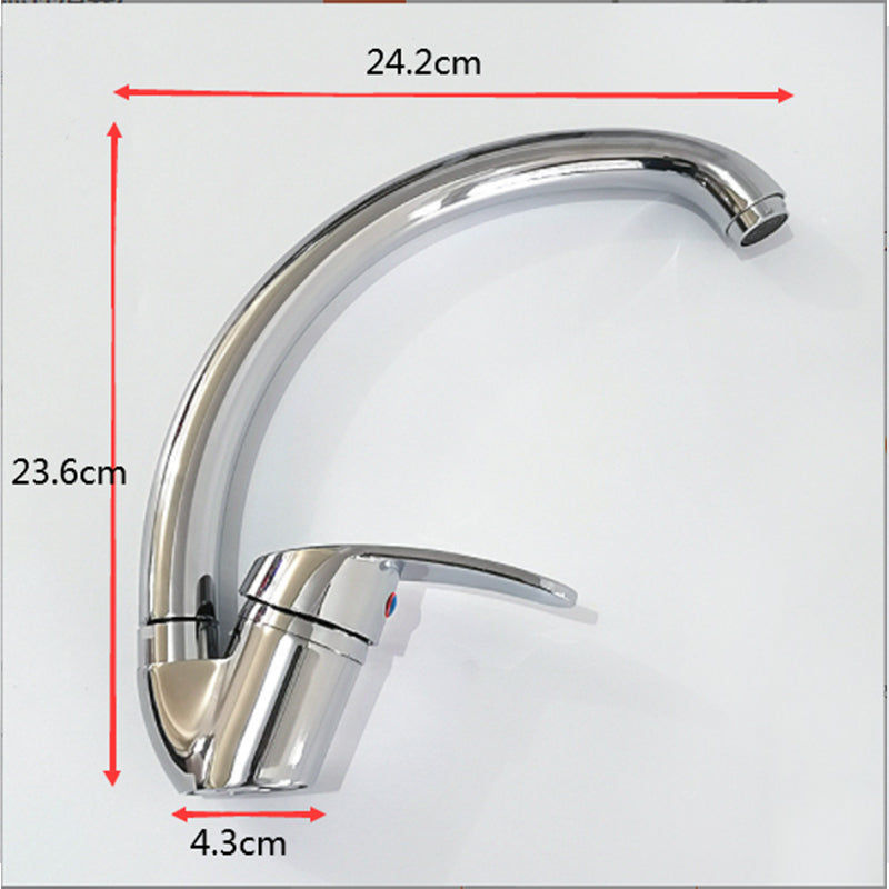 Kitchen Sink Mixer Tap Single Lever with Long Spout Monobloc Faucet