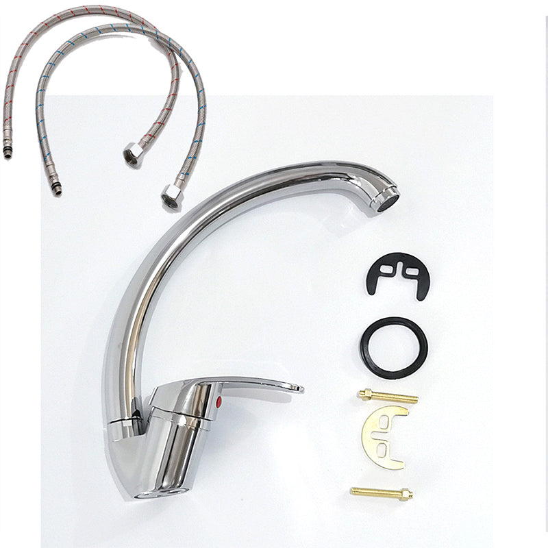 Kitchen Sink Mixer Tap Single Lever with Long Spout Monobloc Faucet