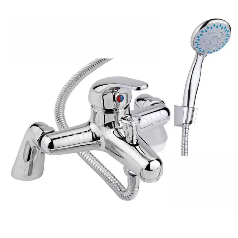 Luxury Bathroom Sink Bath Mix Tap Shower Mixer Taps with Hose and Shower Head uk