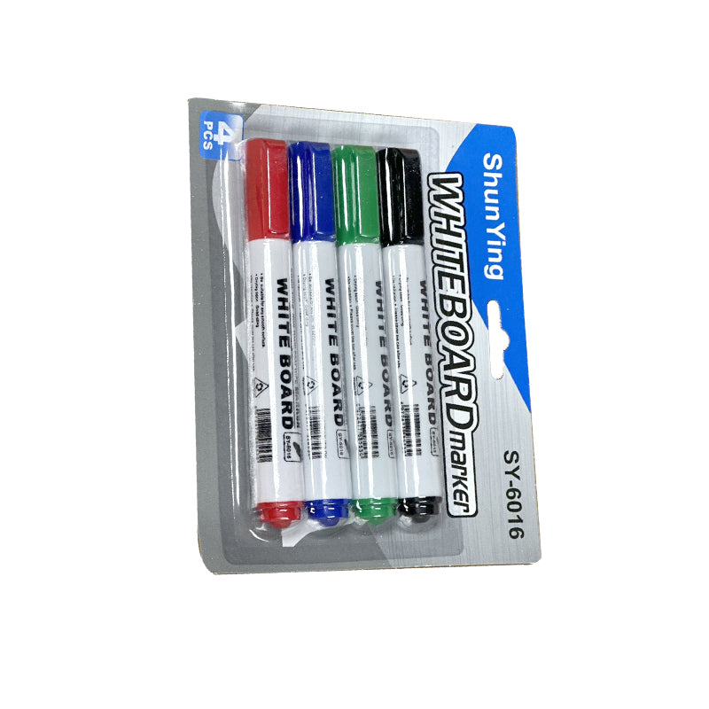 4 pcs Whiteboard Markers Assorted Colours,Dry Erase Pens For School And Office