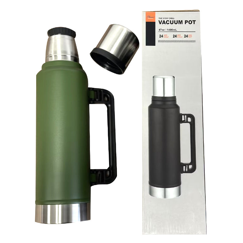 Travel Vacuum Flask Water Bottle for Coffee Built-in Lid Cup Thermal Tea Mug Sport Bottles - Random Colours