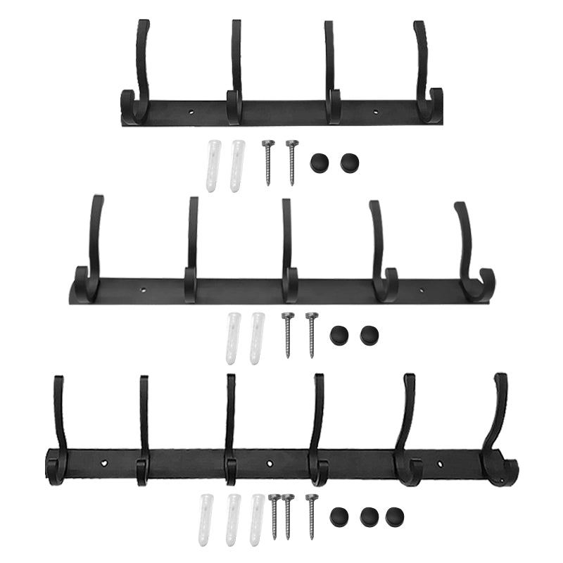 Wall Hanger Hooks Heavy Duty Coat Rack Wall Mounted Sikver 4 Hooks 5 Hooks 6 Hooks