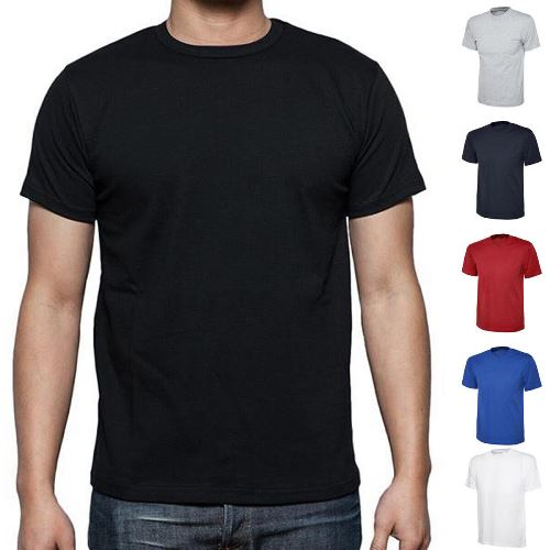 Adults Premium Cotton T-Shirt  UK Sizes S M L XL 2XL (XXL) 3XL Colours: Black & White Red Heather Grey Navy Royal