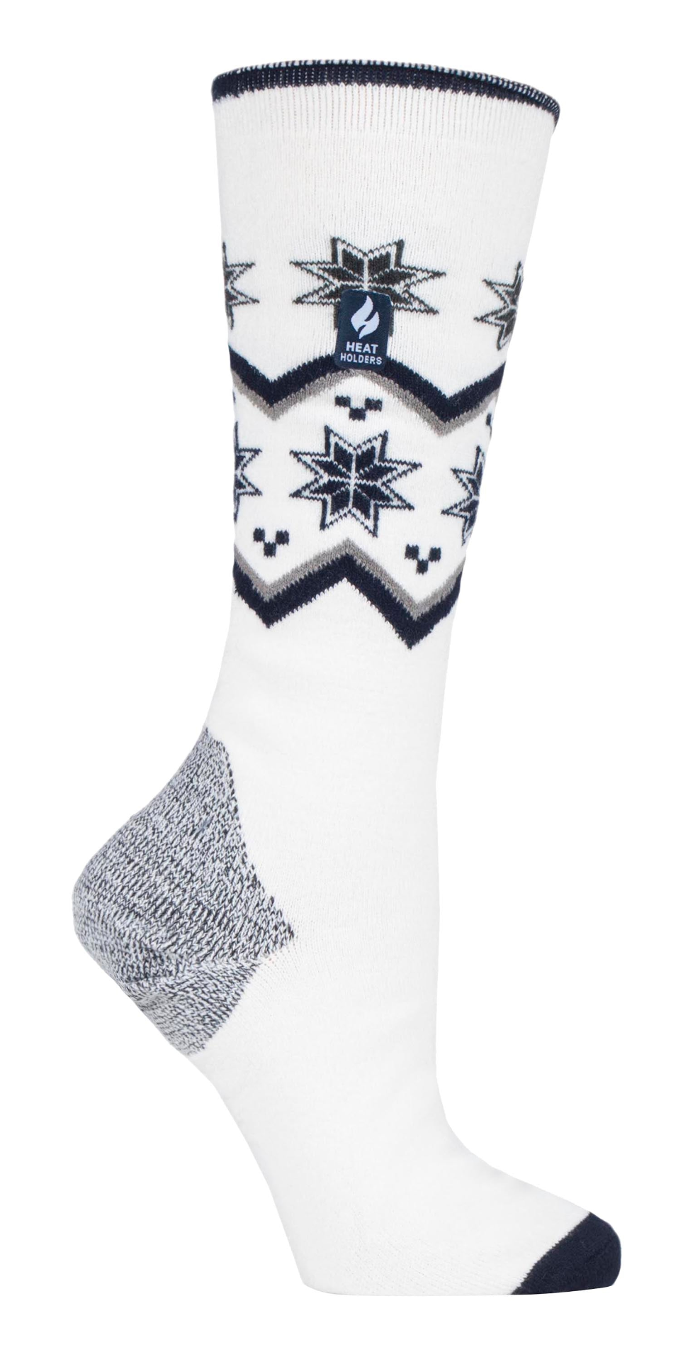 Ladies Ultra Lightweight Thin Thermal Ski Socks Colour Blue Stripe Black Fairisle Cream Zig Zag Black Stripe Cream Fairisle Black Zig Zag