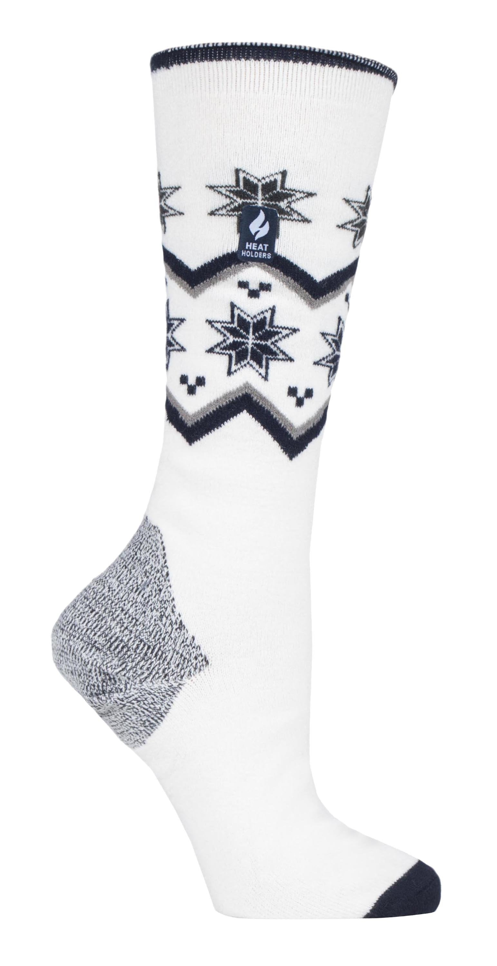 Ladies Ultra Lightweight Thin Thermal Ski Socks Colour Blue Stripe Black Fairisle Cream Zig Zag Black Stripe Cream Fairisle Black Zig Zag