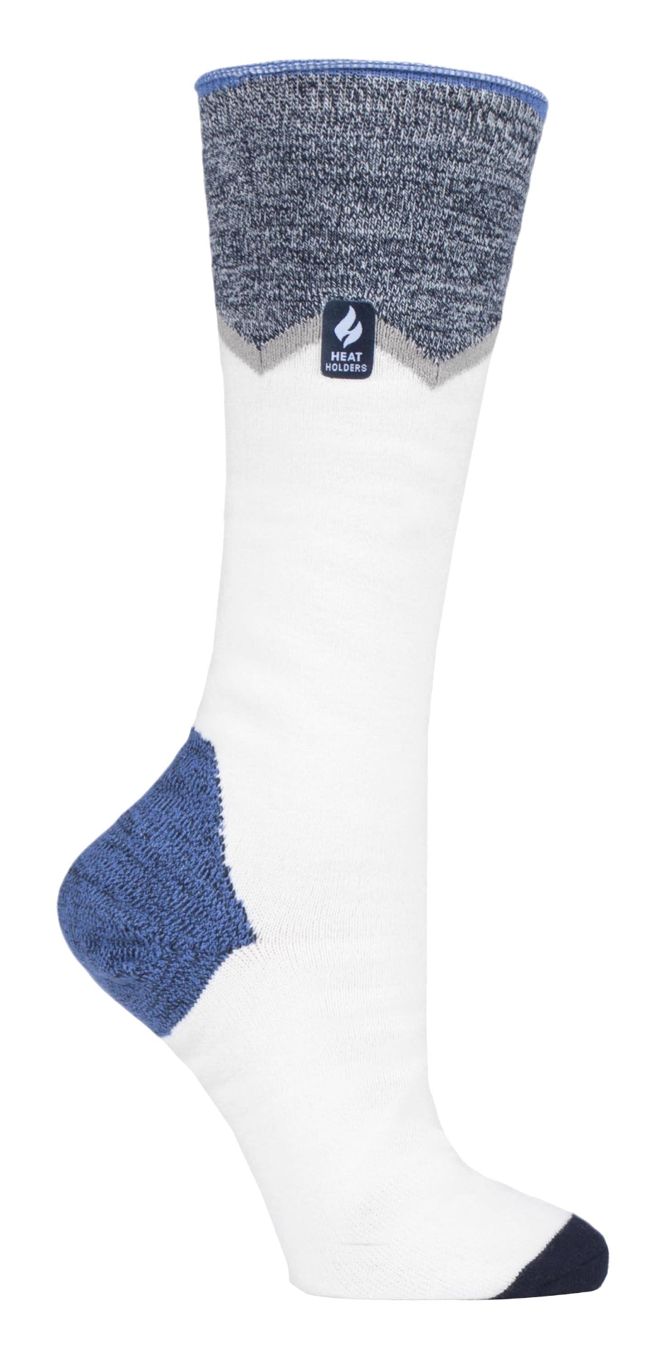 Ladies Ultra Lightweight Thin Thermal Ski Socks Colour Blue Stripe Black Fairisle Cream Zig Zag Black Stripe Cream Fairisle Black Zig Zag