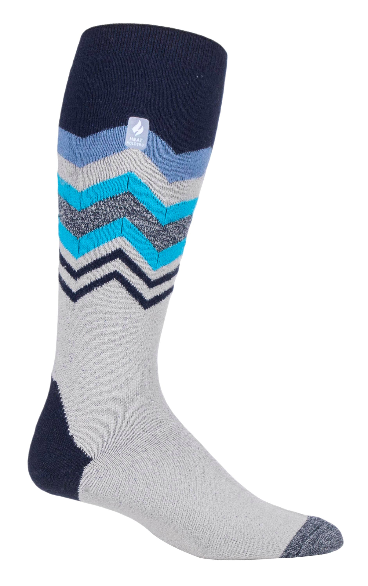 Mens Ultra Lightweight Thin Thermal Ski Socks Colour Grey Fairisle Black Fairisle Grey Zig Zag Blue Stripe Black Stripe Dark Blue Zig Zag