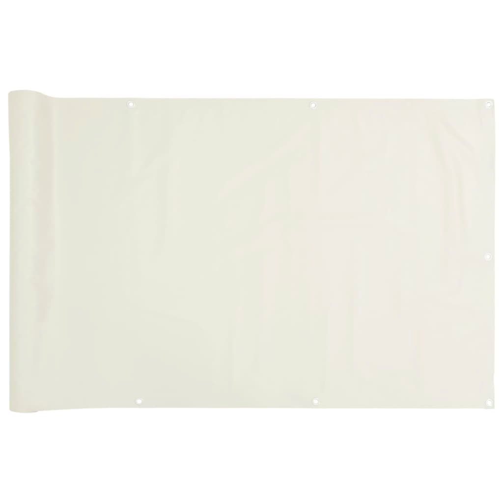 vidaXL Garden Privacy Screen White 1000x90 cm PVC