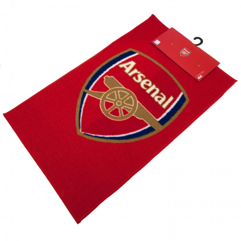 Arsenal FC Rug 80cm x 50cm Red The Gunners Official Merchandise Gift Free UK P&P