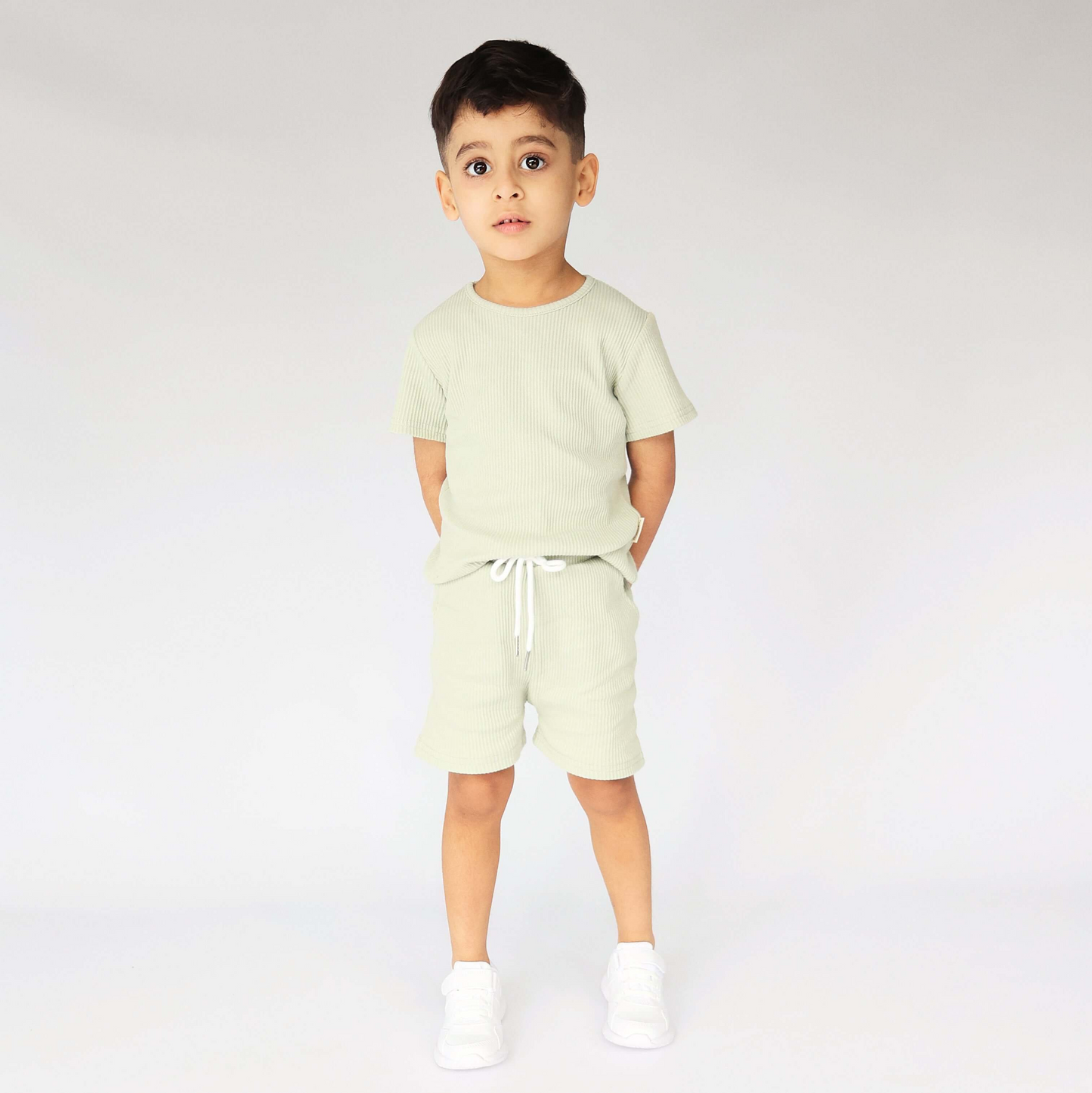 Sage Summer The neutral children shorts Sizes 6-12M 1-2Y 2-3Y 3-4Y 4-5Y 5-6Y