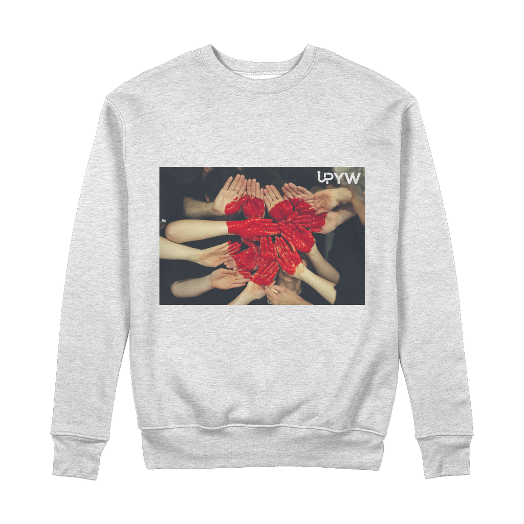 Heart and Hands 100% Organic Cotton Sweatshirt Size XS S M L XL 2XL 3XL