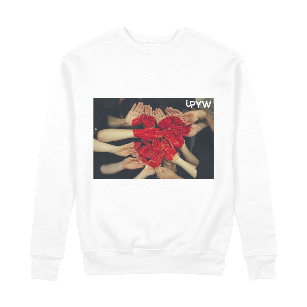 Heart and Hands 100% Organic Cotton Sweatshirt Size XS S M L XL 2XL 3XL