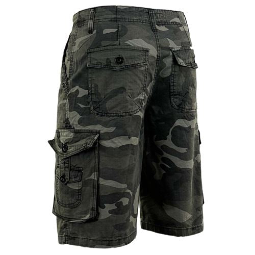 Mens Ripstop Camouflage Cargo Shorts UK Size 30W 32W 34W 36W 38 Beige Green Grey