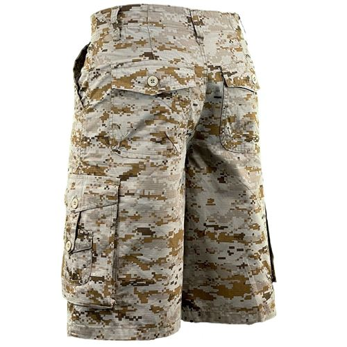 Mens Ripstop Camouflage Cargo Shorts UK Size 30W 32W 34W 36W 38 Beige Green Grey