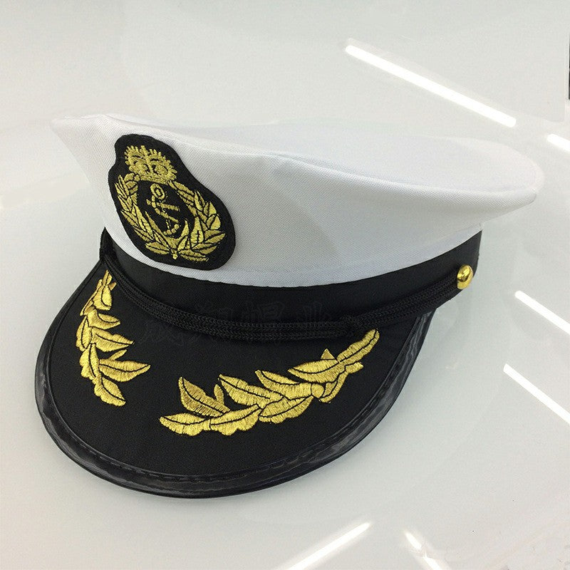 Adult Captain Cosplay Hat Cap Marine Admiral Cosplay for Men and Women