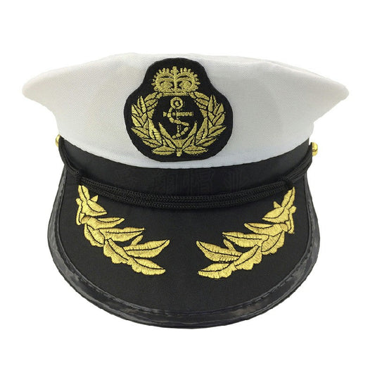 Adult Captain Cosplay Hat Cap Marine Admiral Cosplay for Men and Women