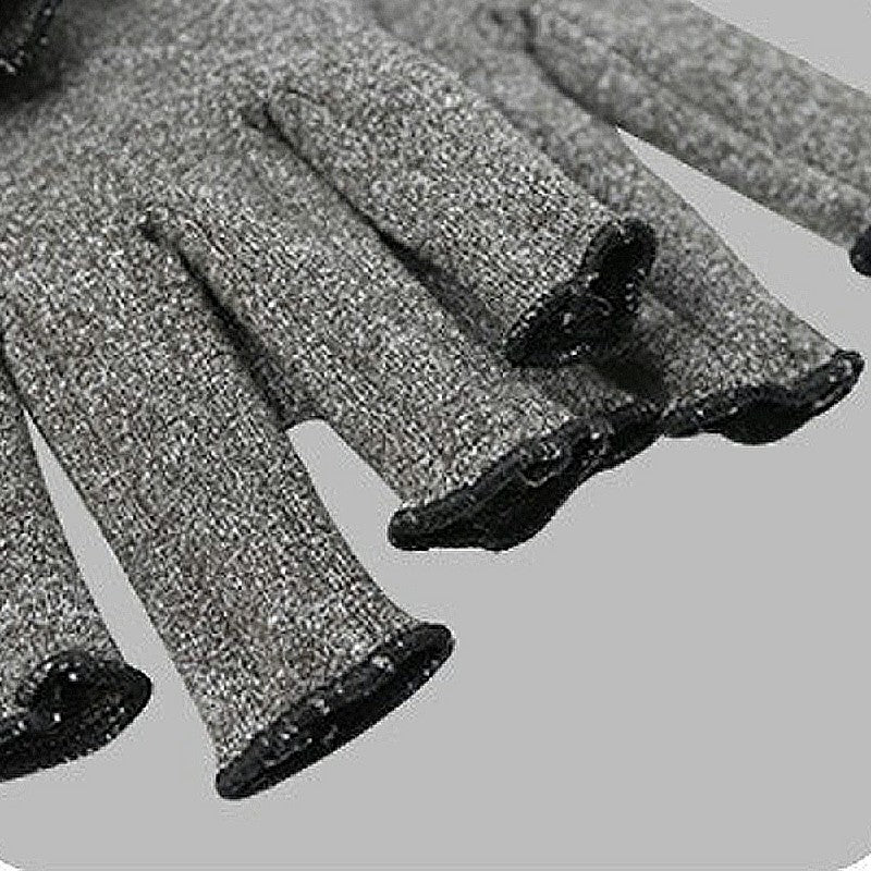 1 Pair Fingerless Gloves Compression Gloves Arthritis Pain Relief - Grey